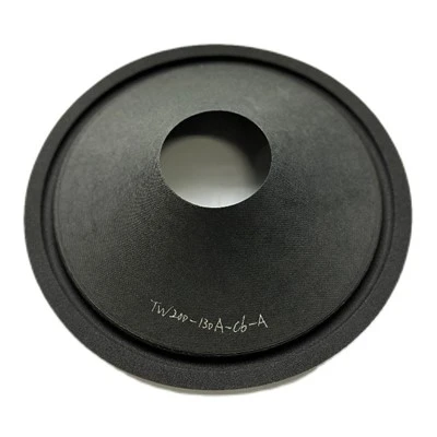 8 inch stoffen rand surround zwarte papieren conus geperste luidsprekerkegels